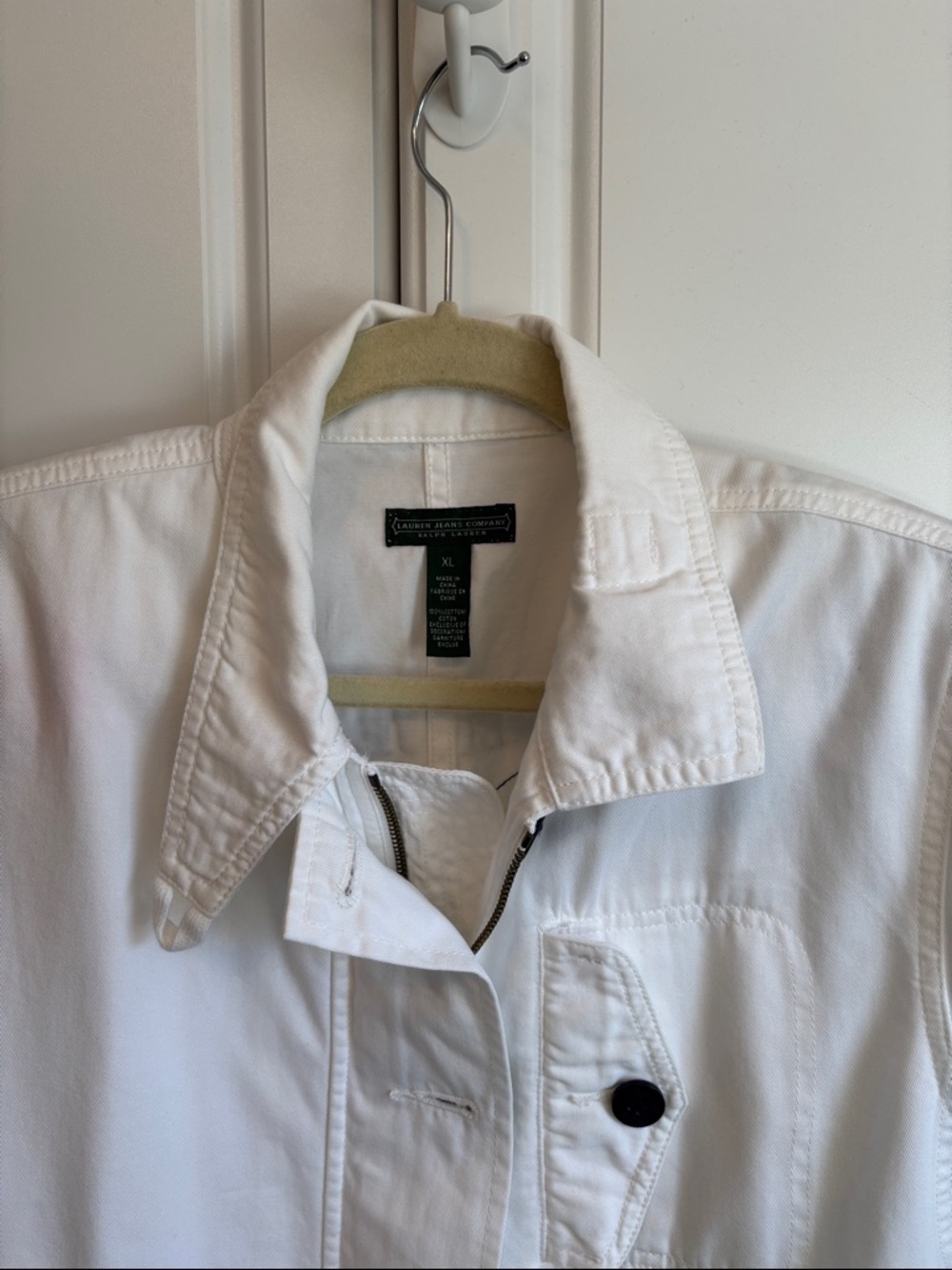 Ralph Lauren White Shirt with Dark Green Label XL - Picture 5 of 7